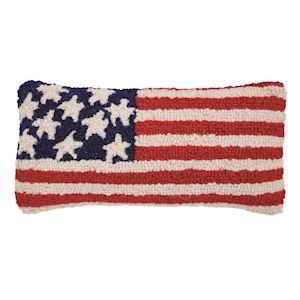 MP Flag Hook Wool Pillow 6x12