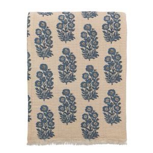 MP Blue Flower Pattern Blanket 60x50