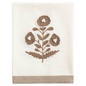 MP Stripe Embroidered Tea Towel