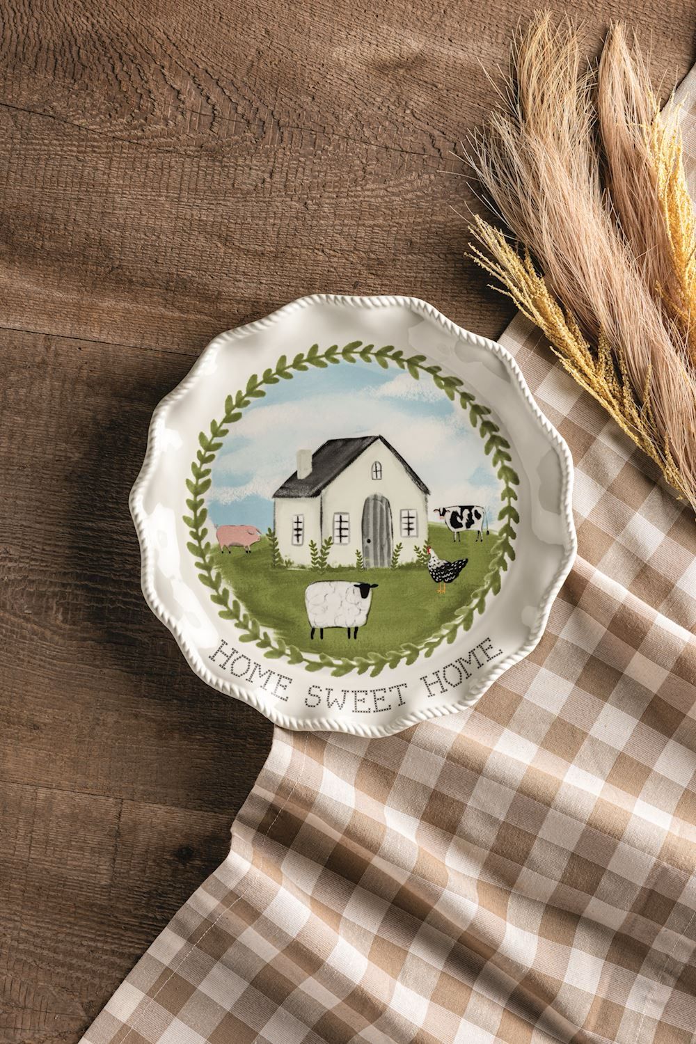 MP Farm Home Sweet Home Platter 11"