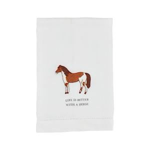 MP Life Horse Embroidery Towel
