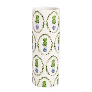 MP Topiary Pattern Stem Vase 6.5"