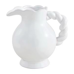 MP Twisted Handle Ceramic Pitcher 9"