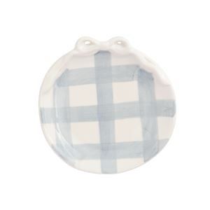 MP Gingham Bow Ring Dish 4.25x4