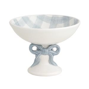 MP Gingham Bow Candy Dish 4x5