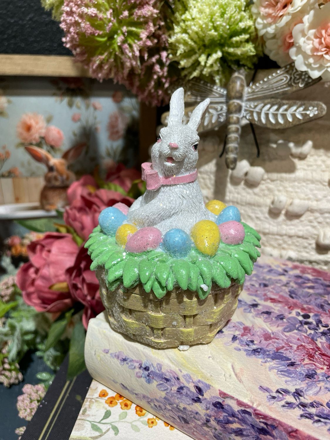 Han Eggs Basket Bunny 4.5"