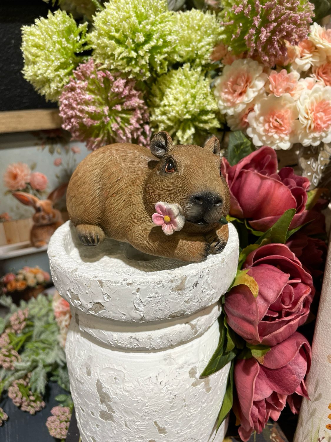 Han Pink Flower Capybara 5x2.75