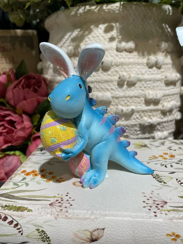 Han Blue Bunny Ears Dino 4.5"
