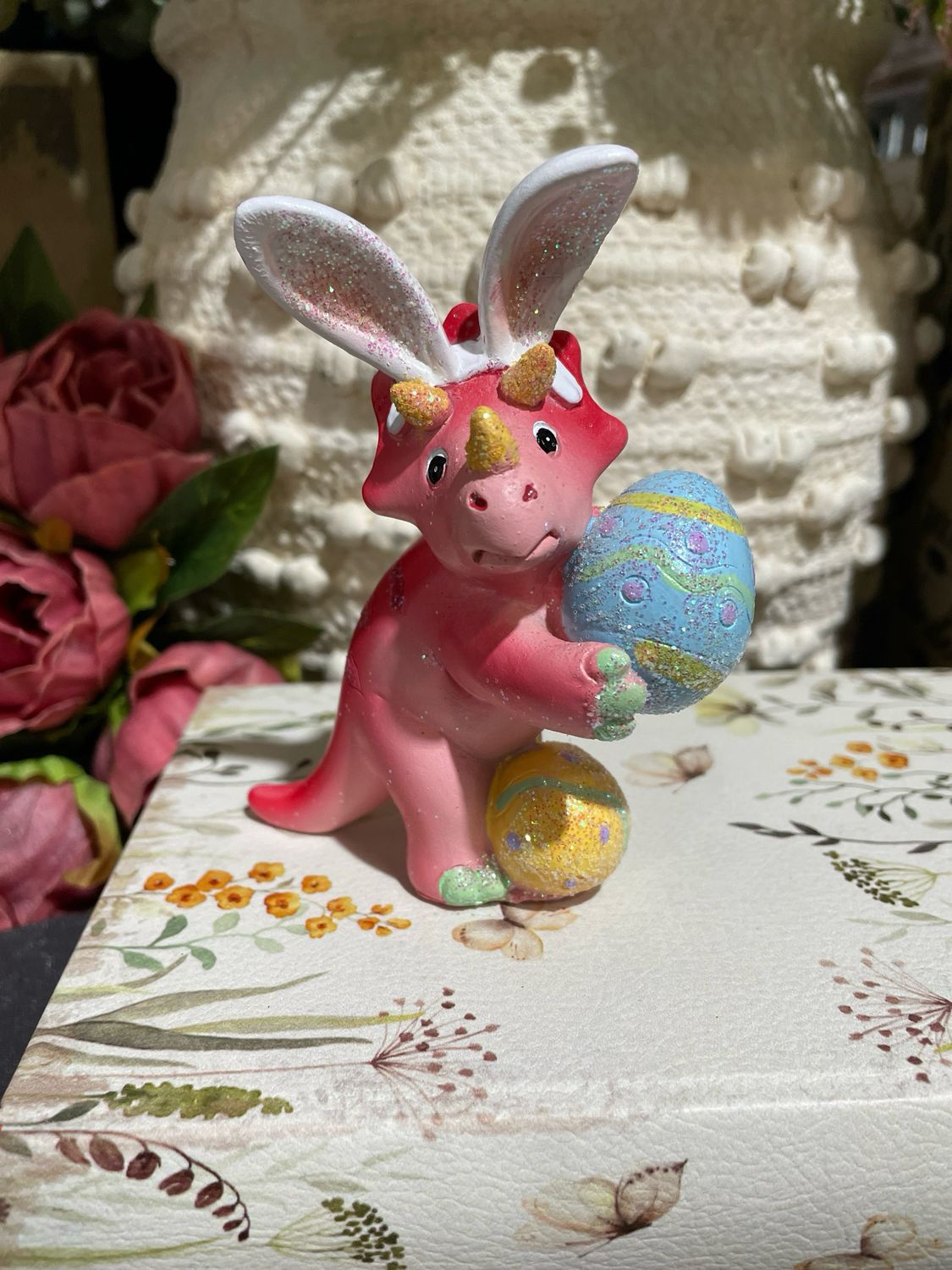 Han Pink Bunny Ears Dino 4.5"