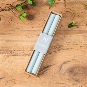 Aud Costal Blue 10" S/2 Taper Candles