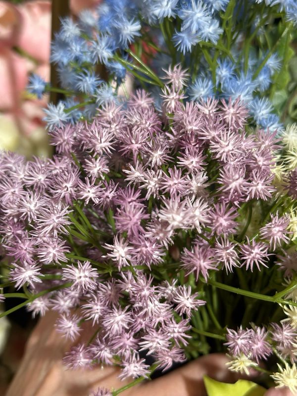 Reg Lavender ST Baby Breath Bush 15"