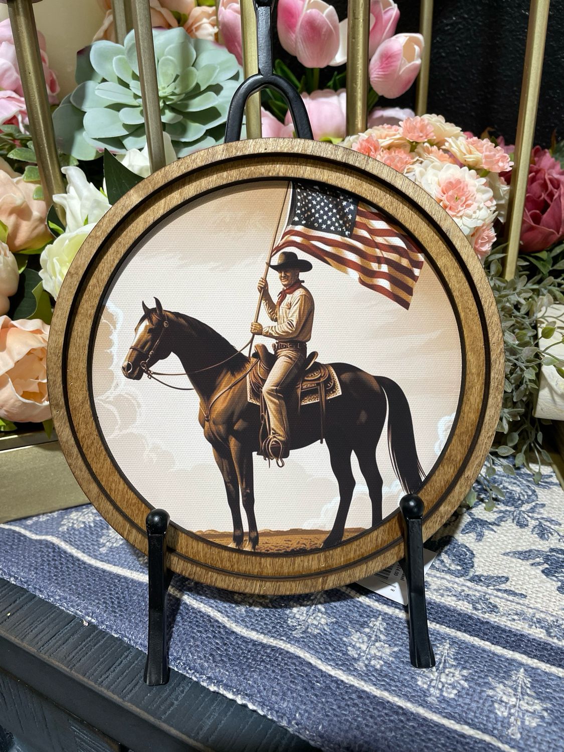 Red 8" R Patriotic Cowboy