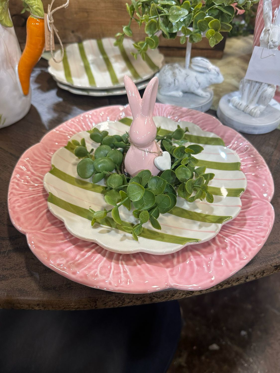 CCO 8" Pl Thick Green/pnk Stripe