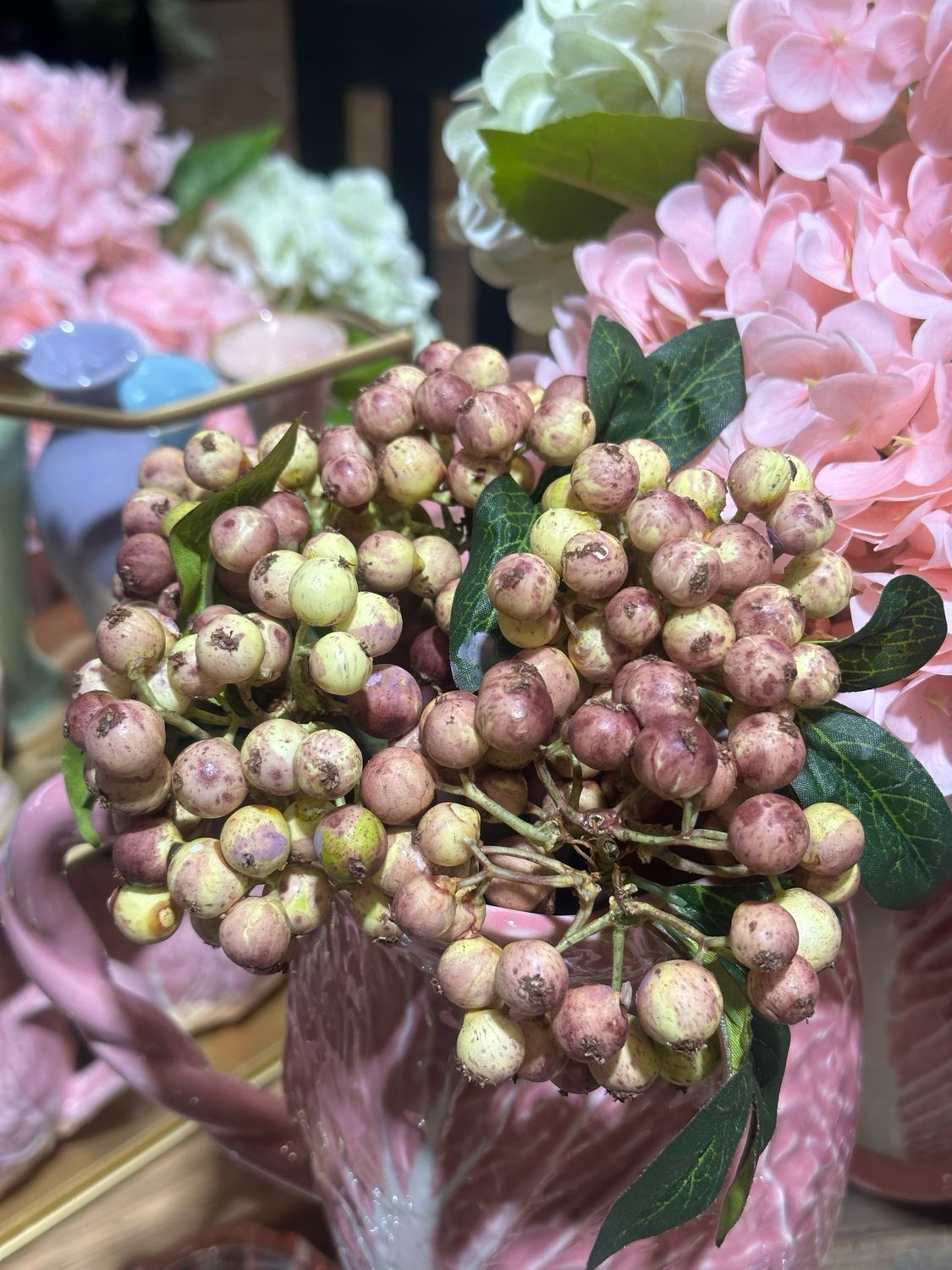 Fan Pink Yellow 11" Berry Bundle