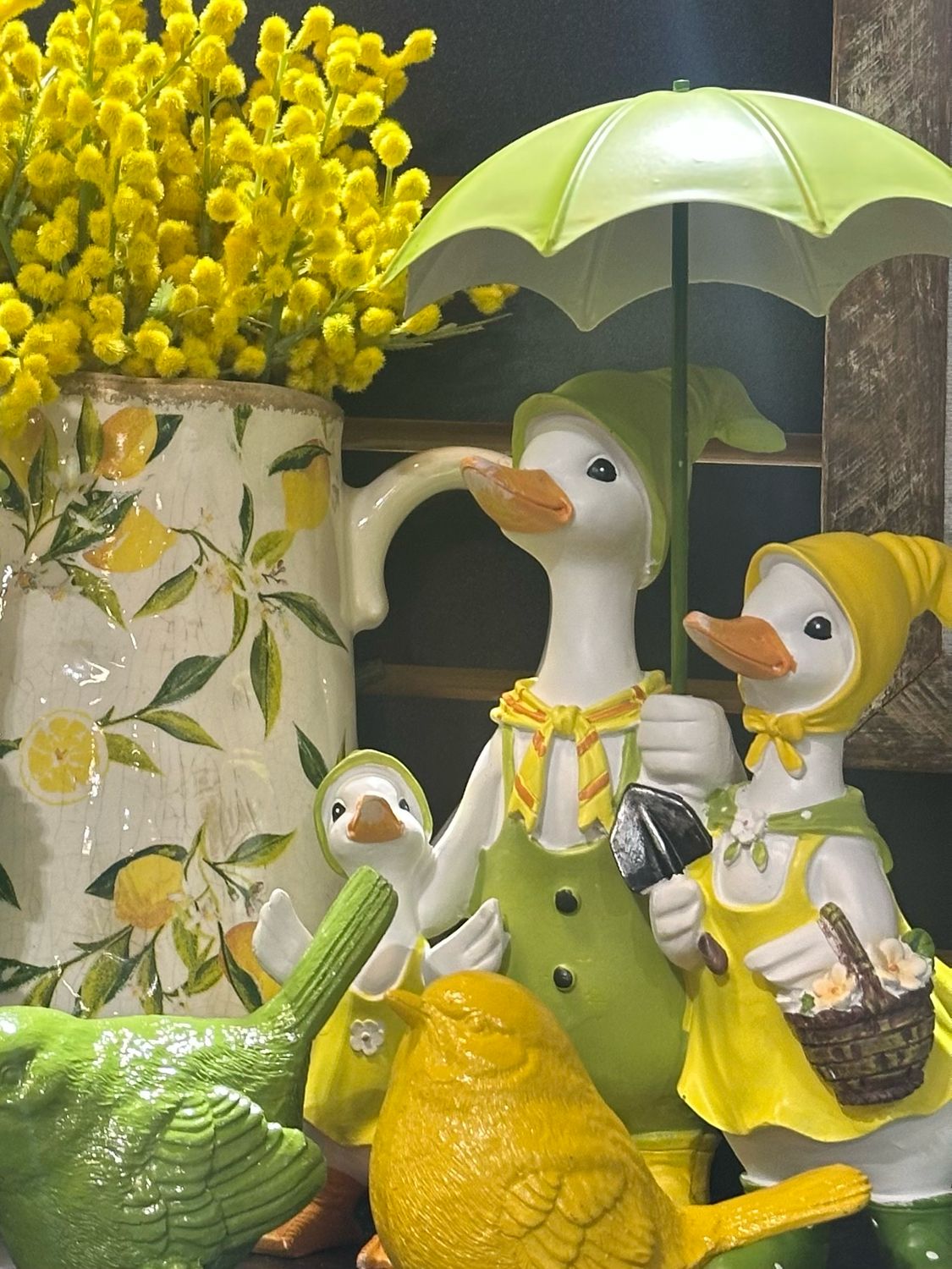 Fan Trio Umbrella Ducks 12"