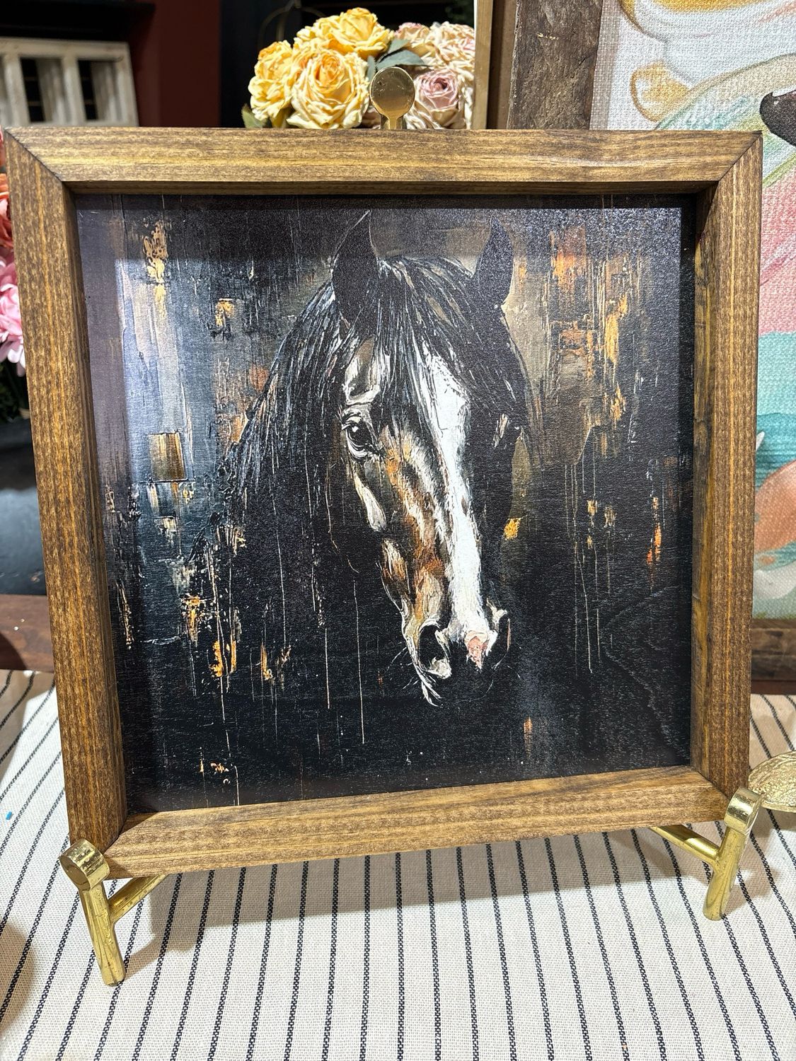 Jarmz 12x12 Black Horse Front