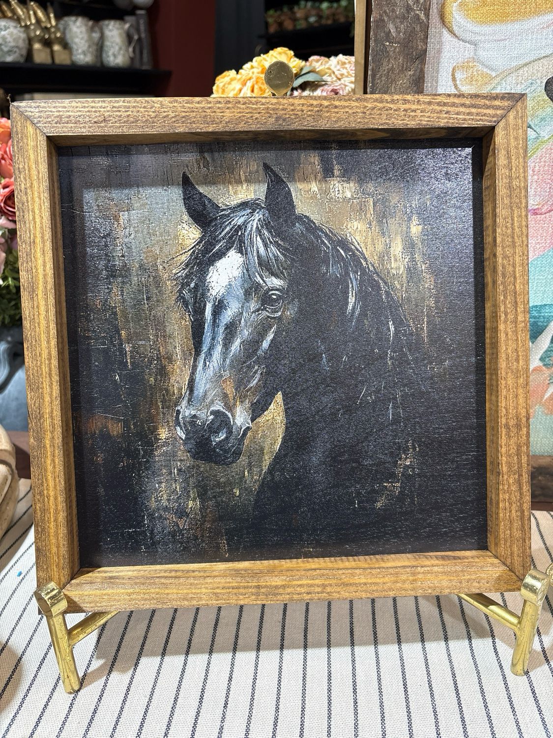 Jarmz 12x12 Black Horse Side