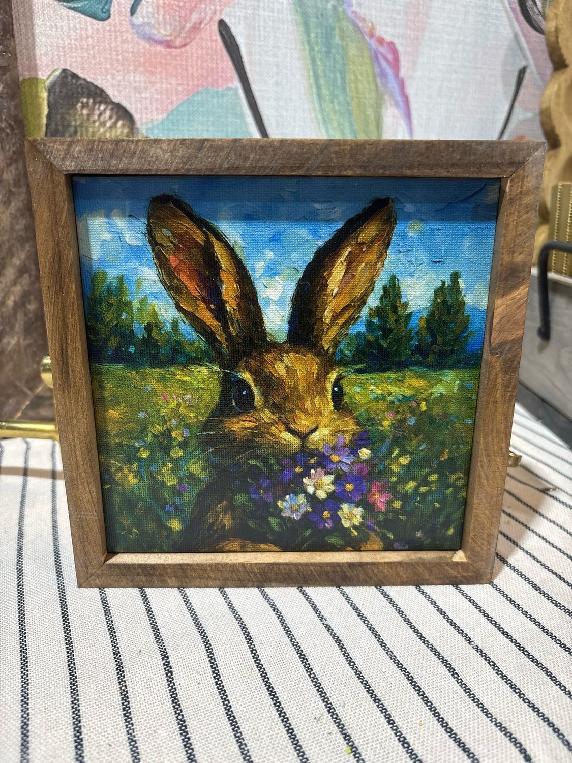 Jarmz 7x7 Bunny Flower Art