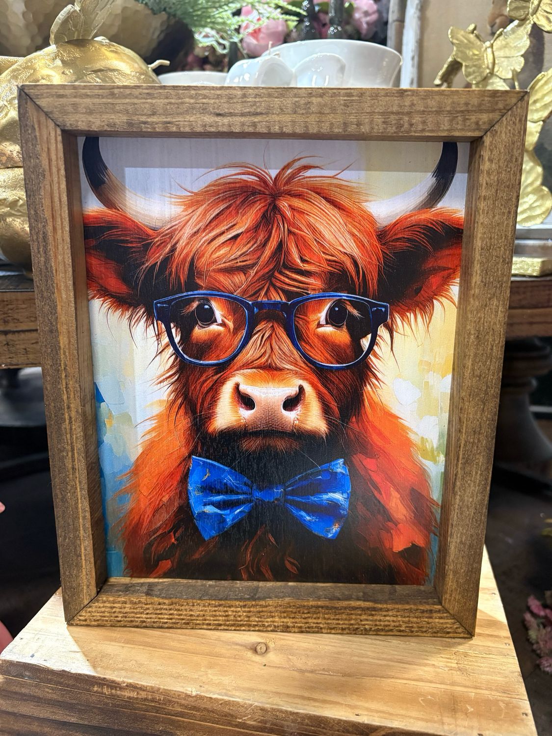 Jarmz 9x11 Glasses Highland Cow