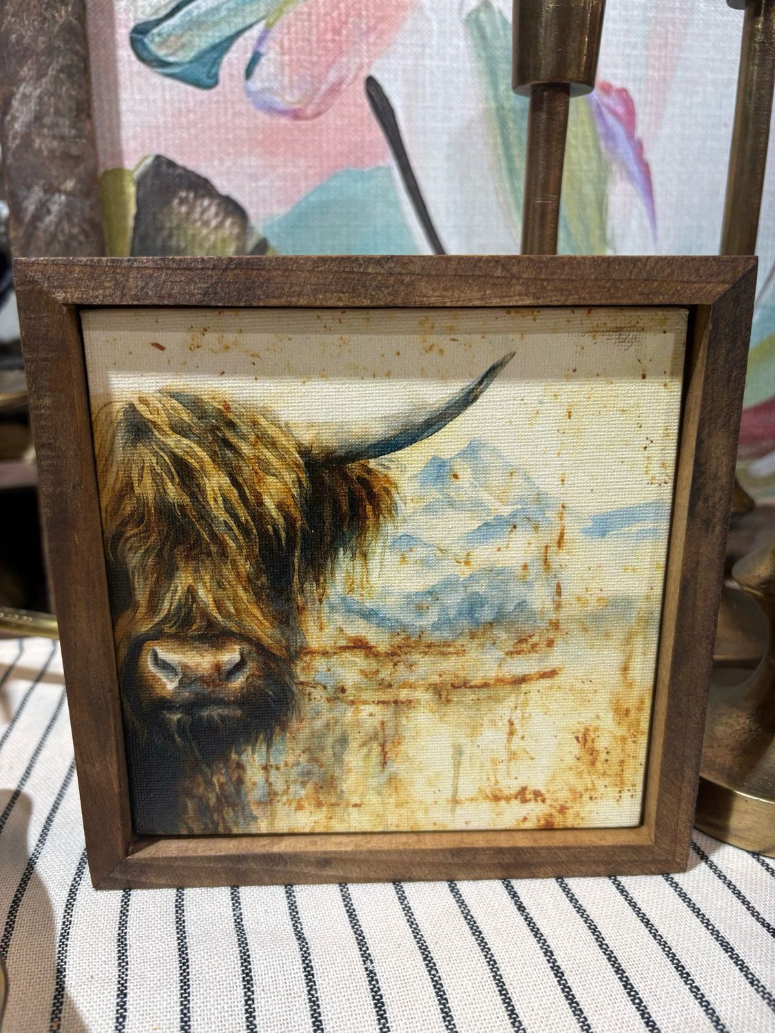 Jarmz 7x7 Rusted Highland Cow