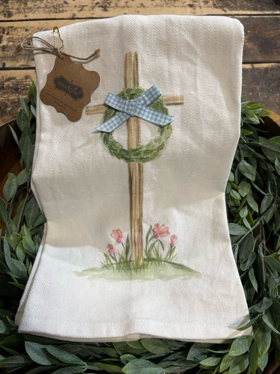 MP Easter Cross Wreath Towel