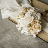 Rag 12" Cream Mini Rose Bundle