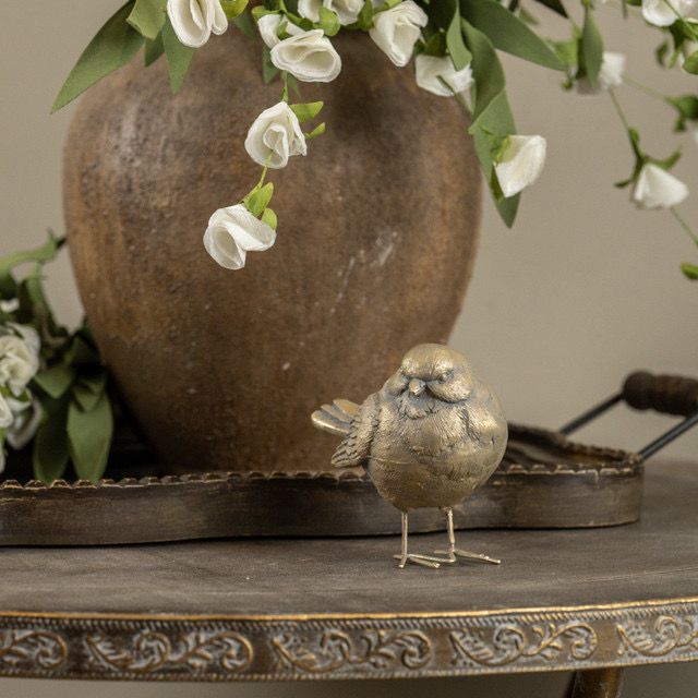 Rag 4" Gold Standing Bird