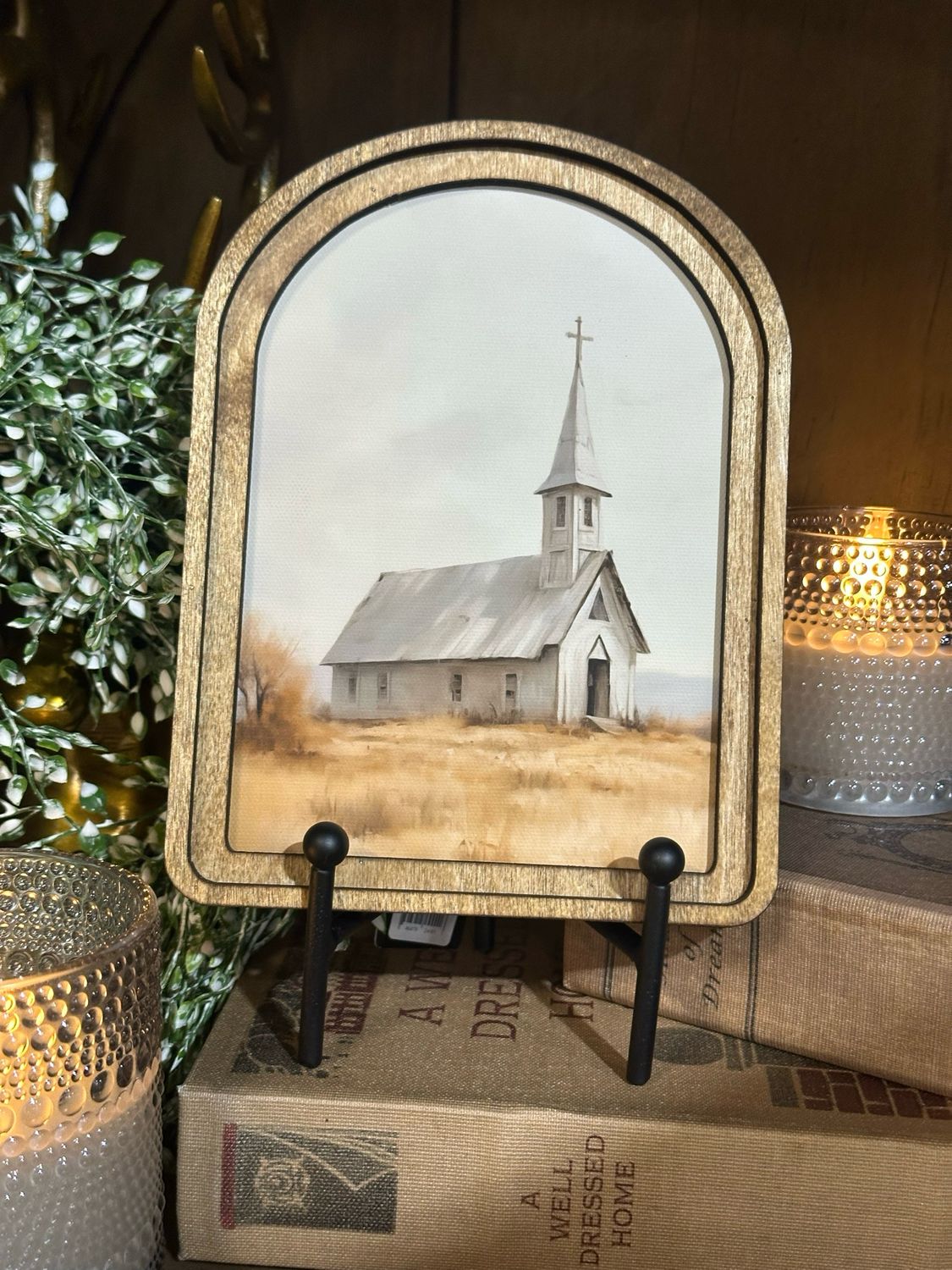 Red Arch 8x6 Church Framed