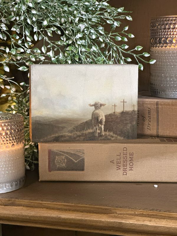 Red Block 3 Crosses 3.5x5