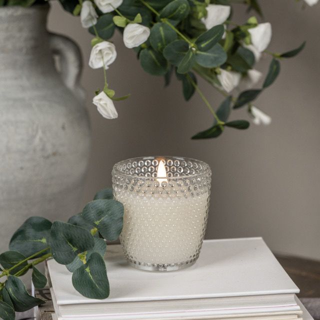 Rag 3.5" Dotty Glass 3D Flame Candle
