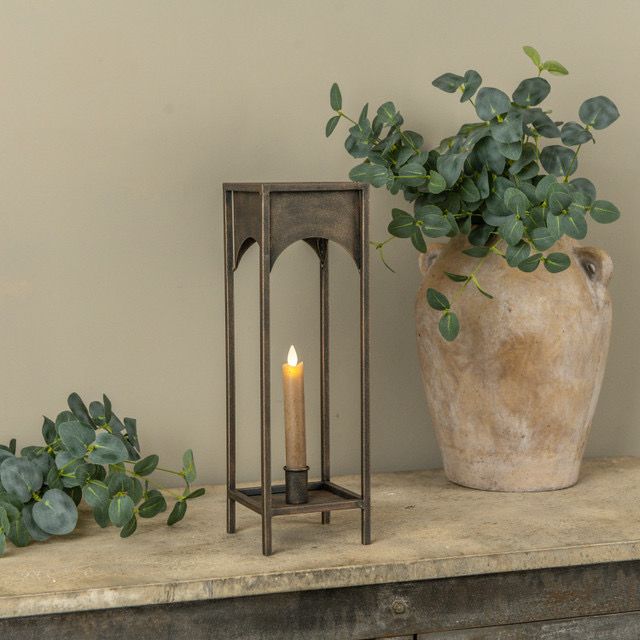 Rag 15" Lorraine Taper Candle Lantern