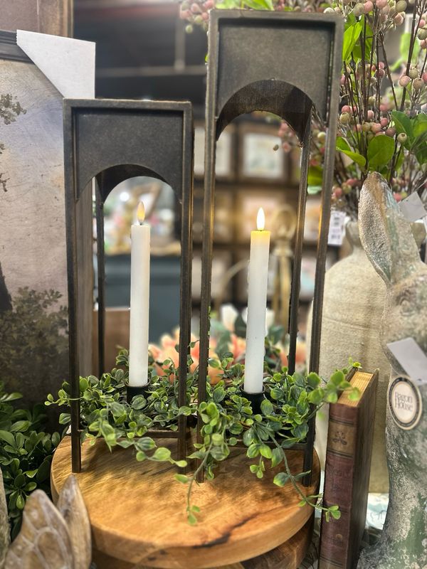 Rag 18" Lorraine Taper Candle Lantern