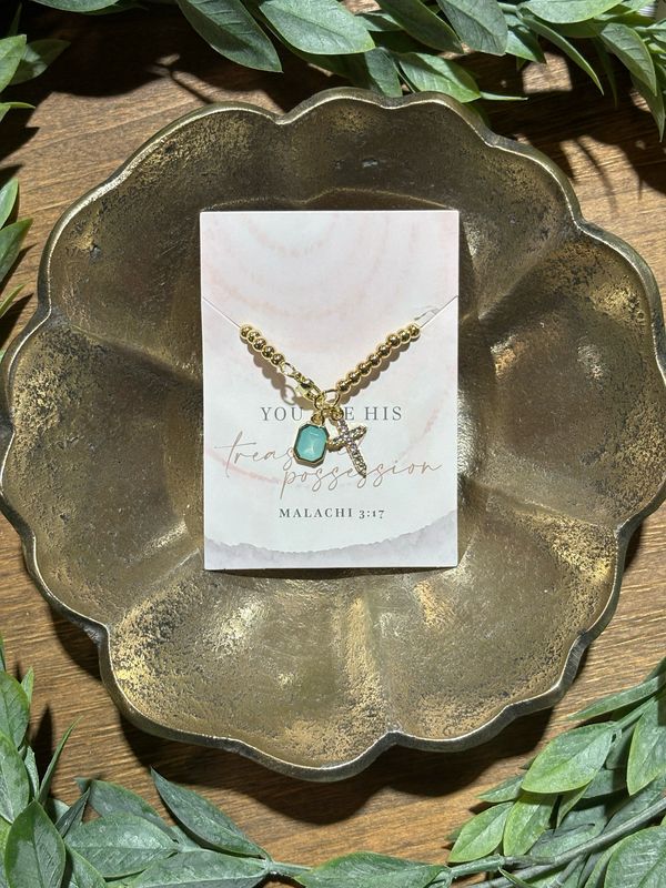 FW Teal Gem Bracelet