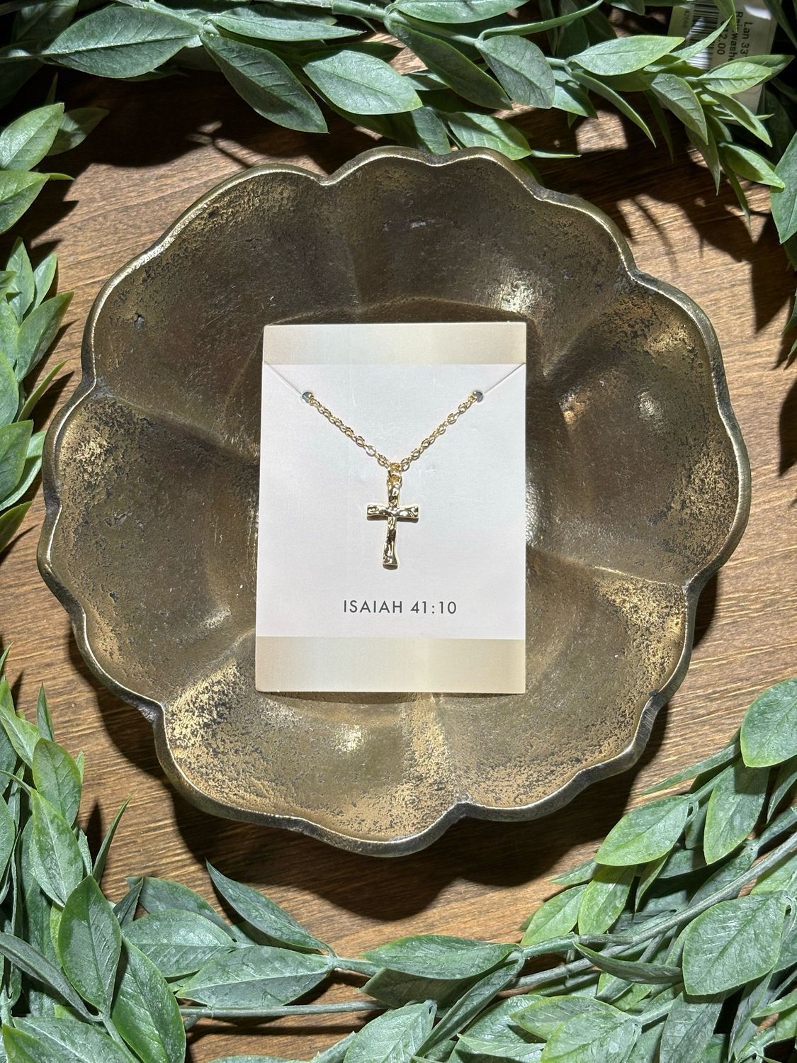 FW Isaiah 41:10 Necklace Cross