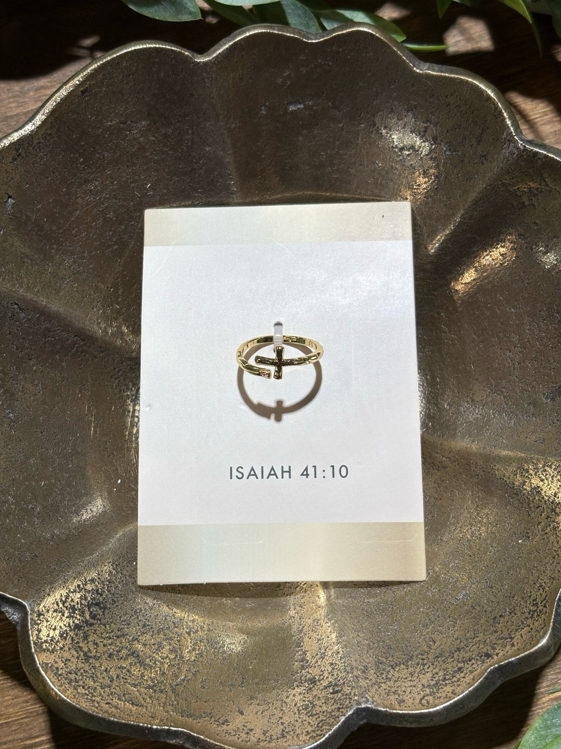 FW Isaiah 41:10 Ring Cross