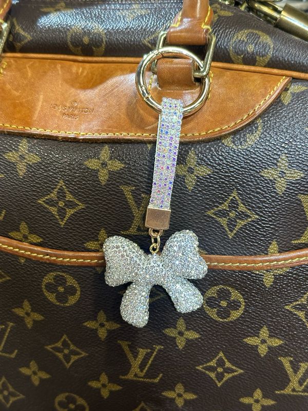 Yng Clear Bejeweled Purse Charm