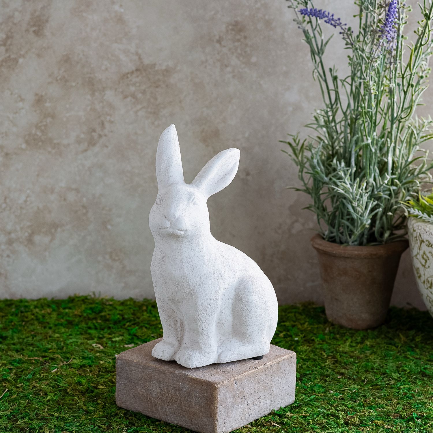 PDG 8" White Sitting Bunny