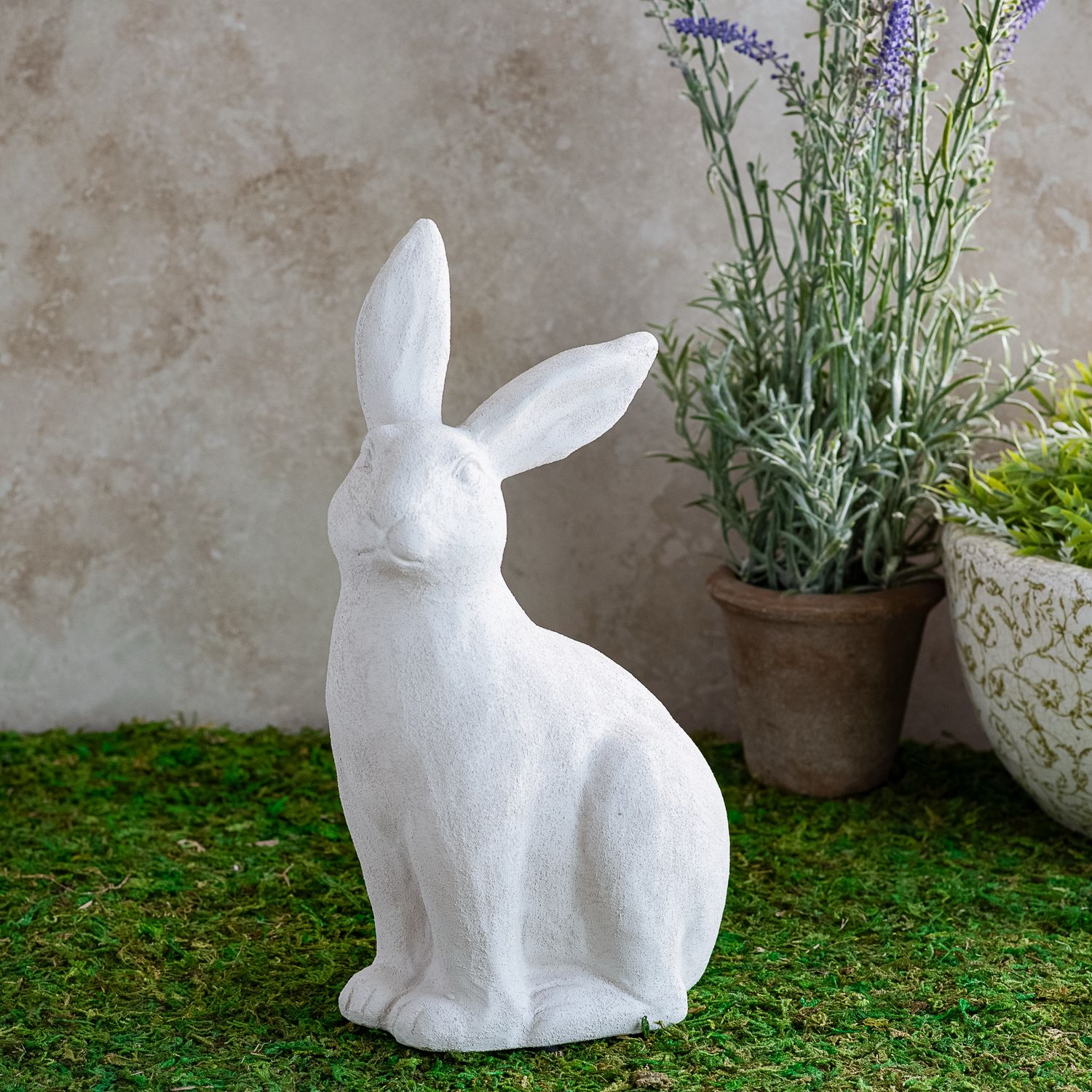 PDG 11" White Sitting Bunny