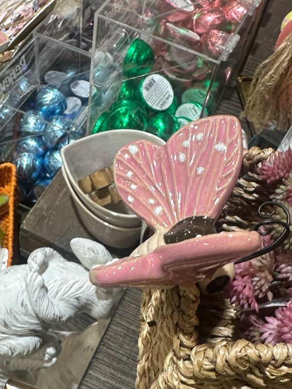 PDG Pink Butterfly Pot Hanger