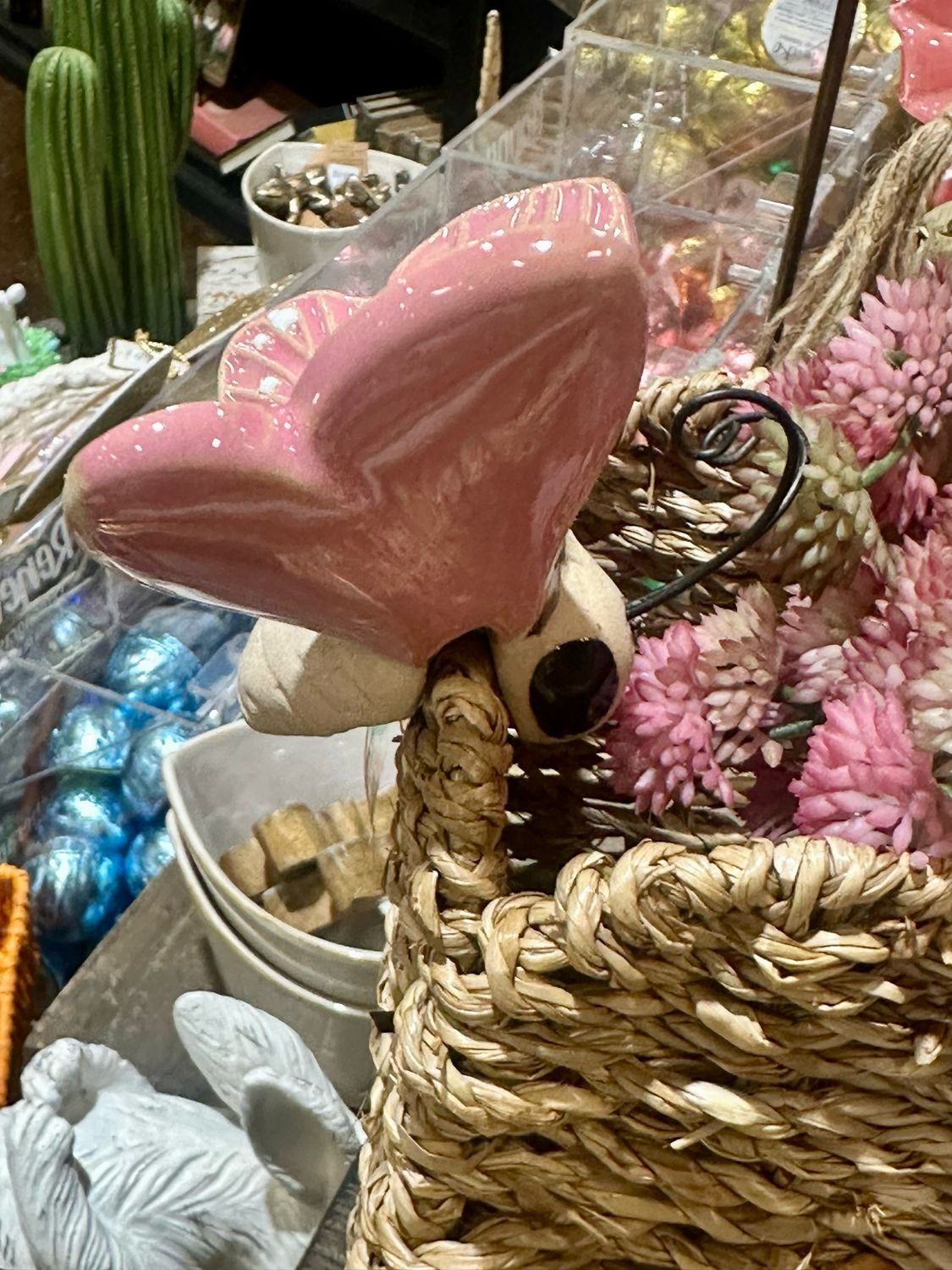 PDG Pink Butterfly Pot Hanger