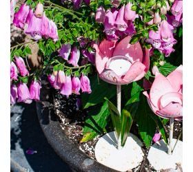 PDG 11.5" Tulip Tea Light Holder Pink