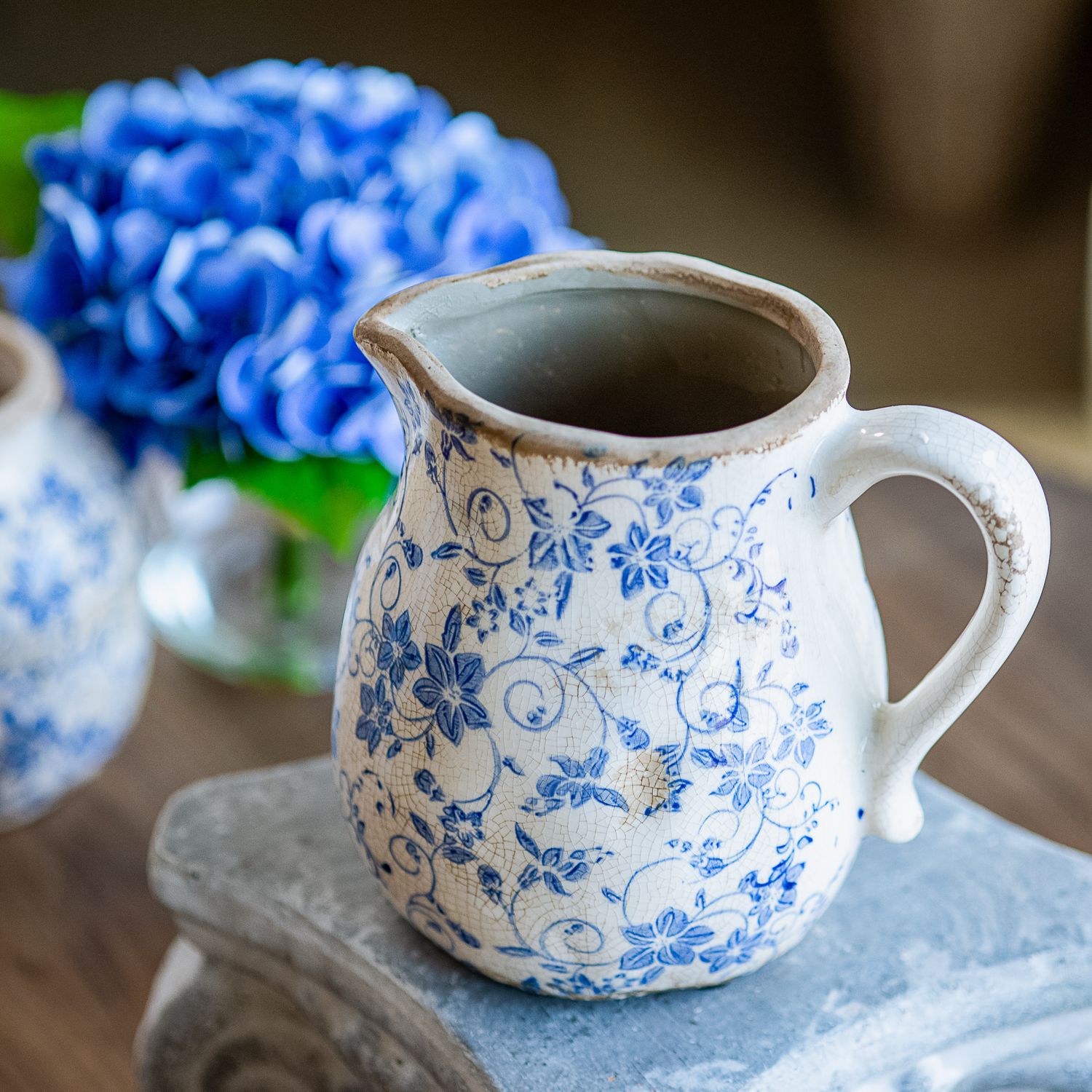 PDG 6.3" Blue Heirloom Pitcher