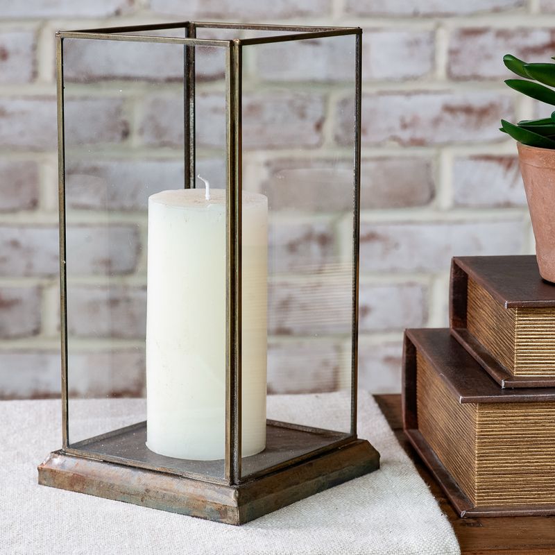 PDG 10.5" Aged Antique Glass Displayer