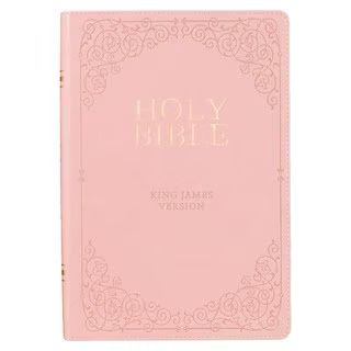 CAG KJV Bible Giant Print Full Size Faux Pink Leather