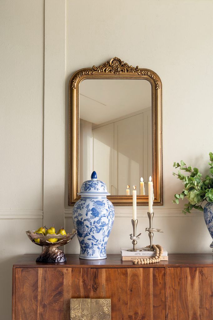 AB 20" Blue &amp; White Ginger Jar