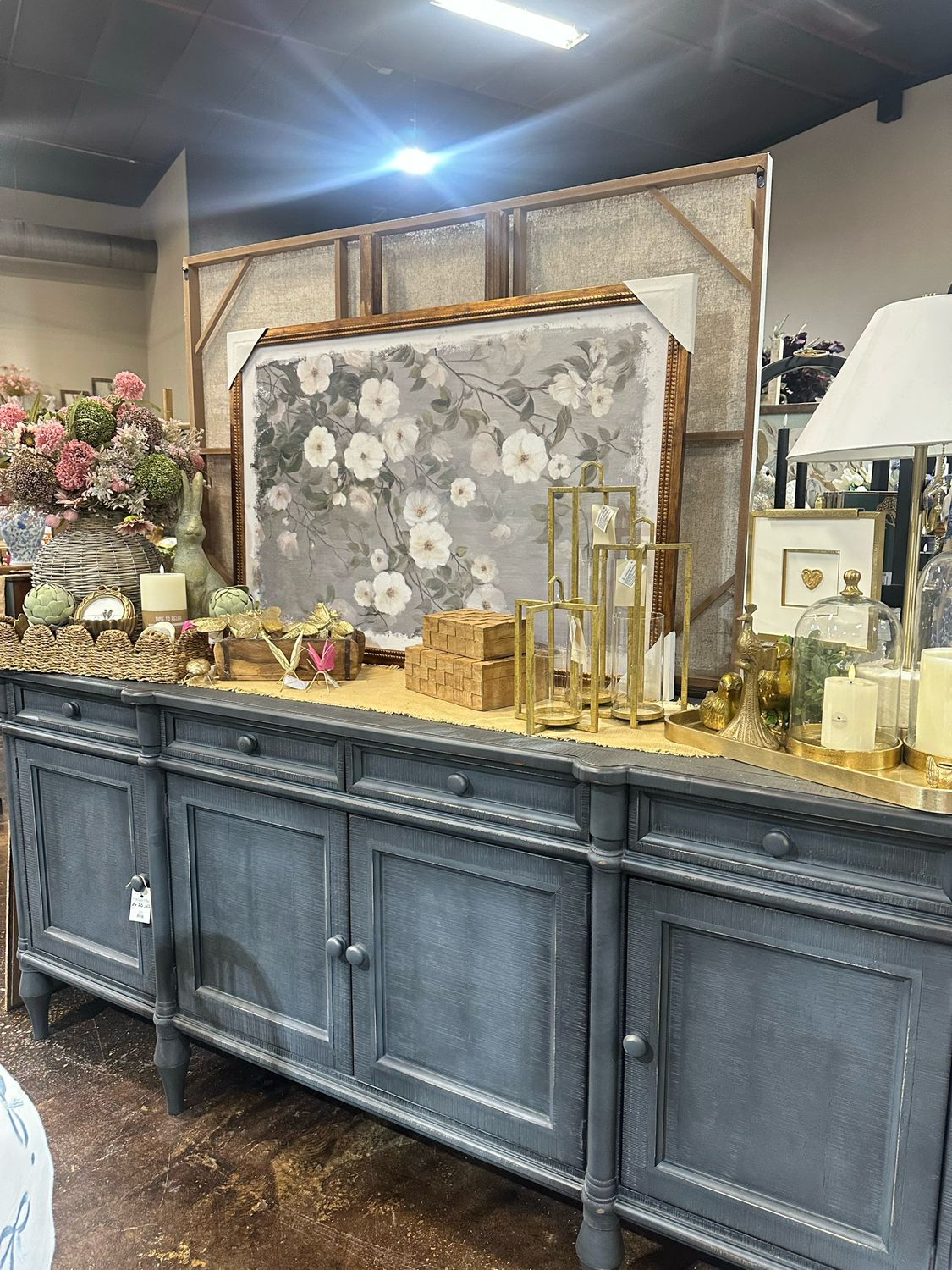 AB 31.5x47 White Flowers Canvas Art