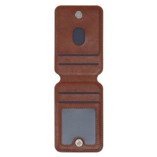 CAG Stand Firm Phone Wallet Magnetic Leather Brown