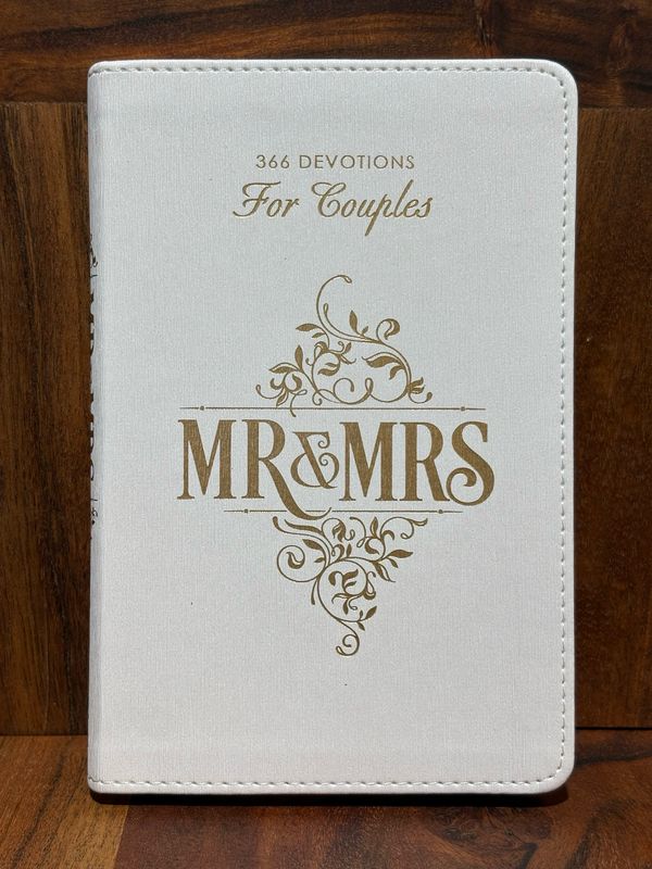 CAG Mr &amp; Mrs Devotional White Faux Leather