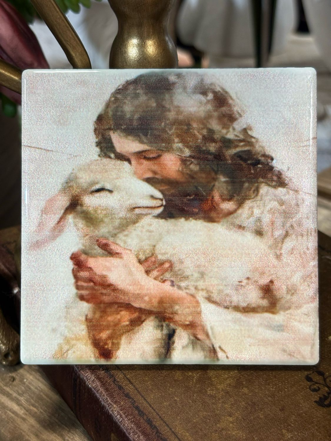 SCM 4x4 Coaster Jesus Lamb
