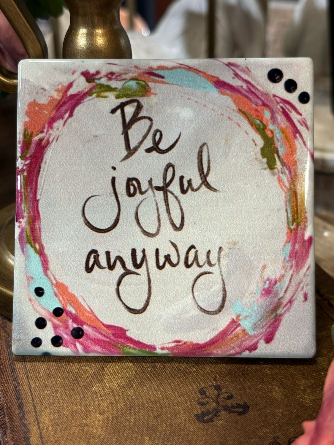 SCM 4x4 Coaster Be Joyful